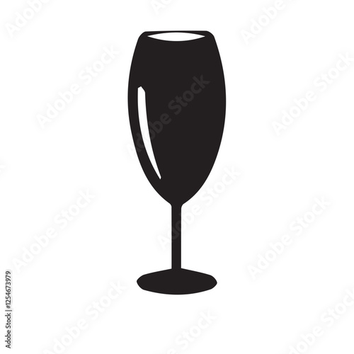 wine glass isolated on white