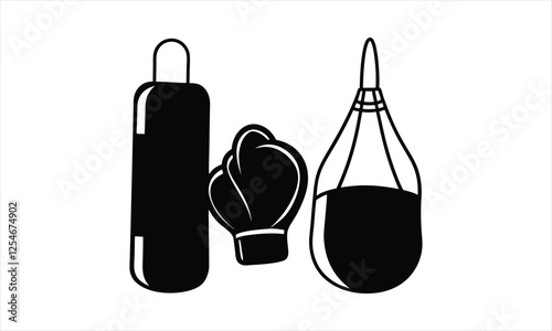 Gym Fitness Boxing Gear Isolated