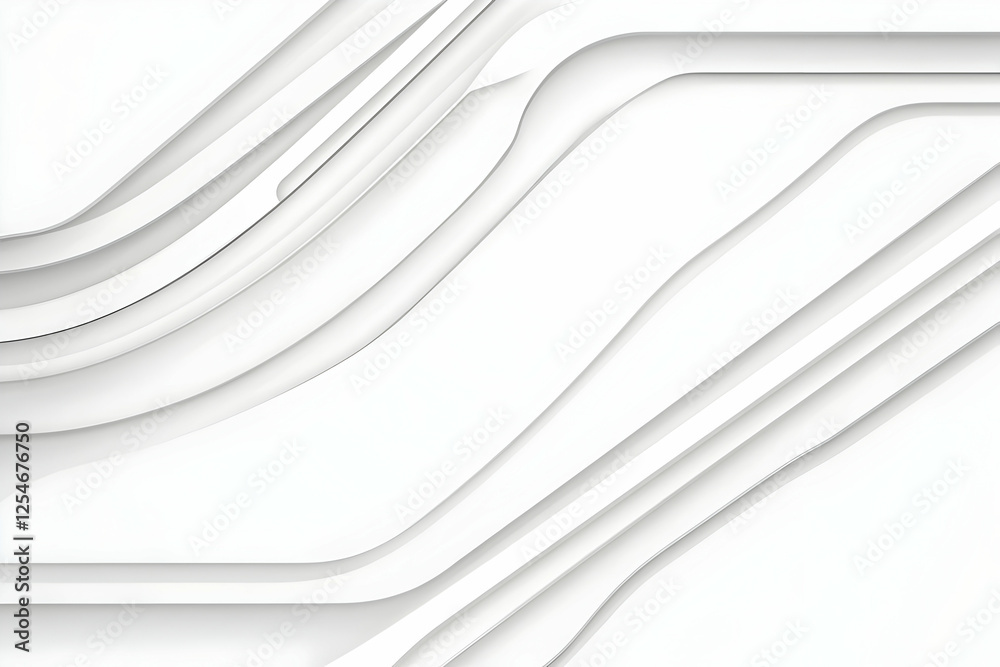 Obraz premium Abstract White 3D Background Design