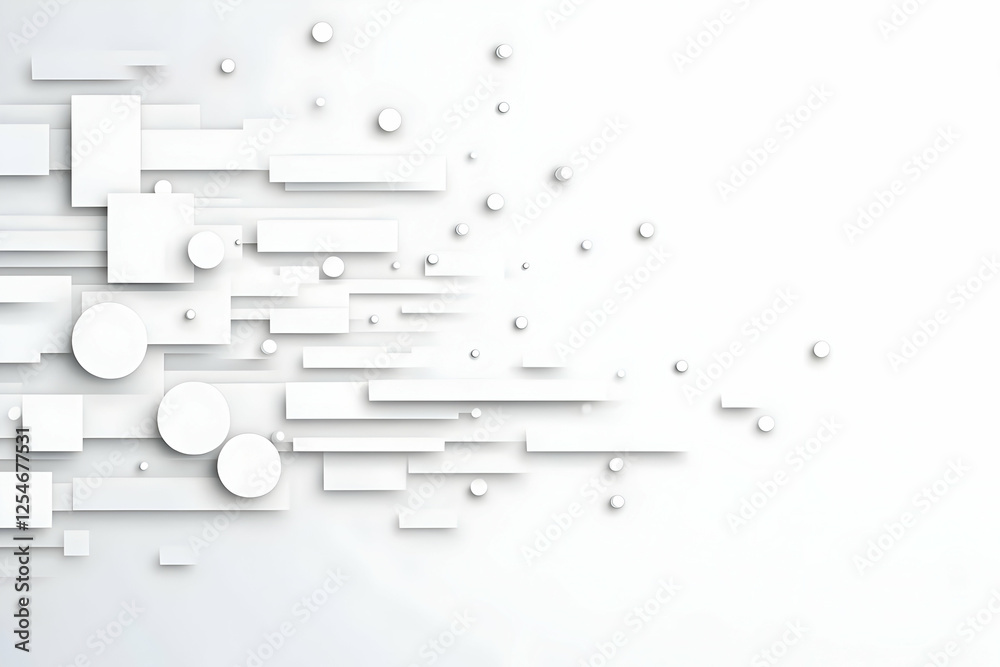Abstract White Geometric Background Illustration Abstract White Geometric Background Illustration