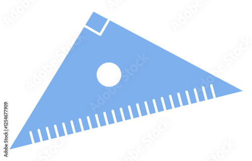 シンプルな三角定規のベクターイラスト