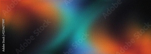 Beautiful color gradient background with noise. Abstract pastel holographic blurred grainy gradient banner background texture Colorful digital grain soft noise effect Nostalgia, vintage, retro