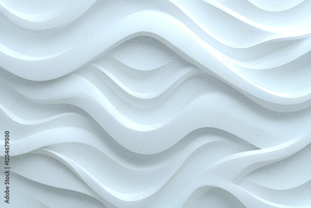 Obraz premium Abstract 3D Wave Background Illustration