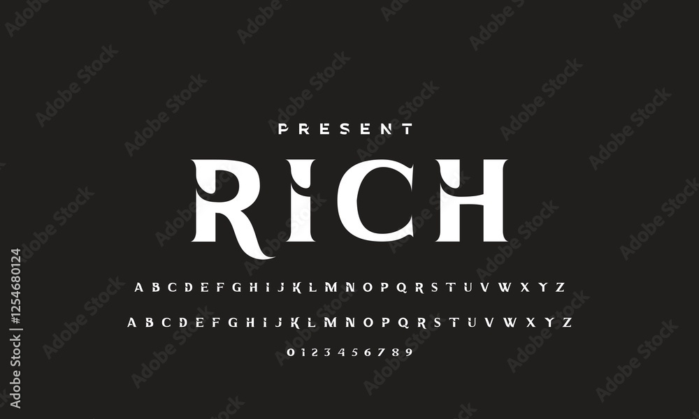 Obraz premium Abstract minimal future alphabet fonts. simple typography sport future creative font . vector illustrator