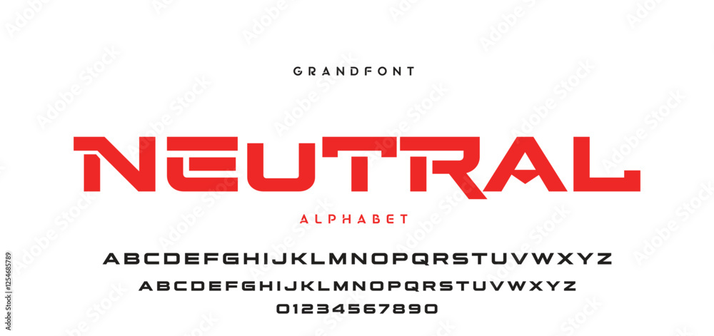 Digital modern alphabet font. Creative abstract urban, futuristic, fashion, sport, minimal technology typography. Simple vector illustration with number Digital modern alphabet font. Creative abstract urban, futuristic, fashion, sport, minimal technology typography. Simple vector illustration with number