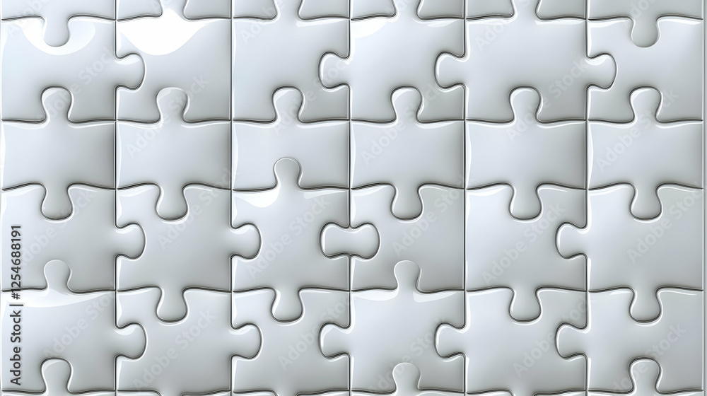 White puzzle pieces background, teamwork concept White puzzle pieces background, teamwork concept