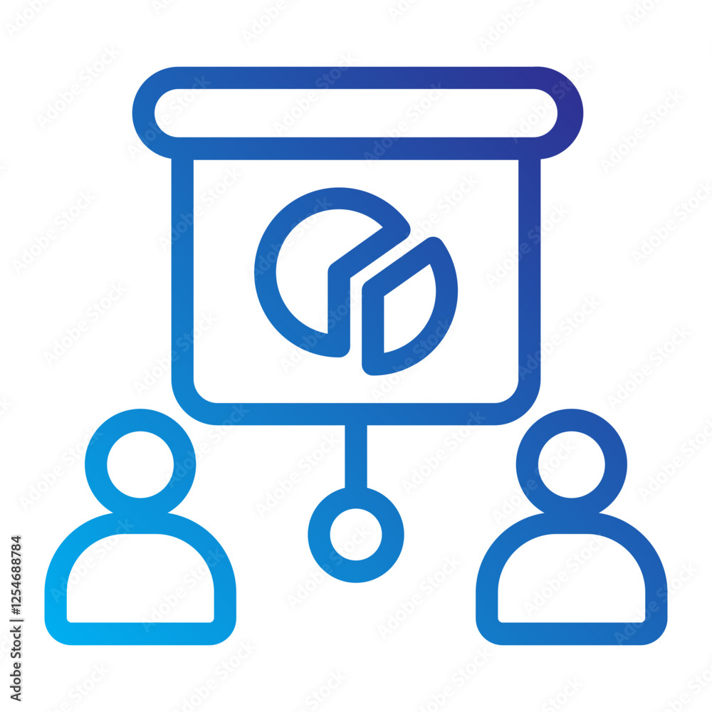 Slideshow Line Gradient Icon Slideshow Line Gradient Icon
