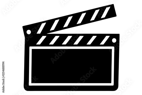 movie clapper board vector illustration