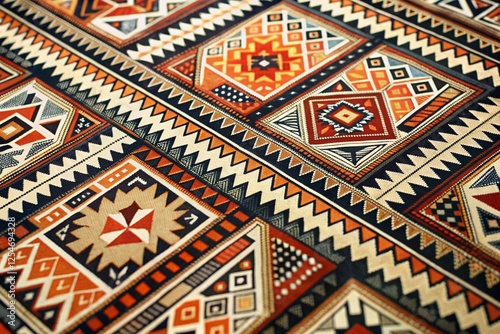 Wallpaper Mural tribal inspired pattern with bold geometric shapes and tribal motifs adding a cultural and ethnic flair to designs Torontodigital.ca