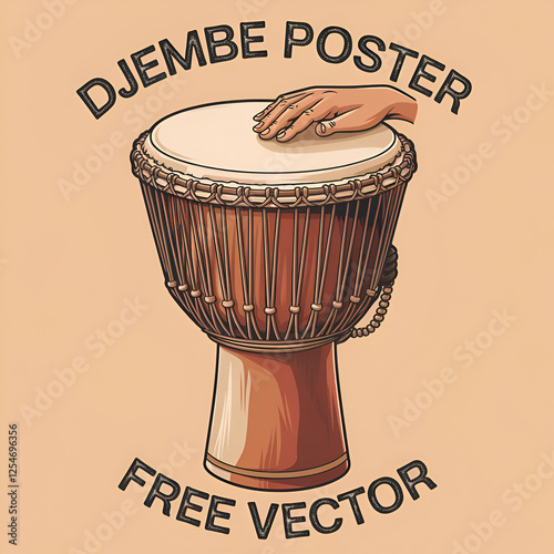 poster vector of drum