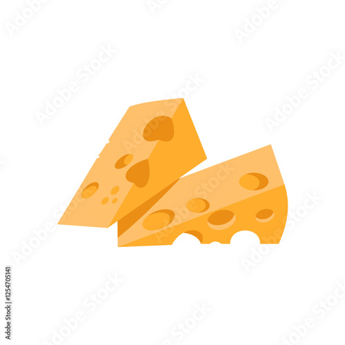 Cheese, Farming Flat Vector Illustration