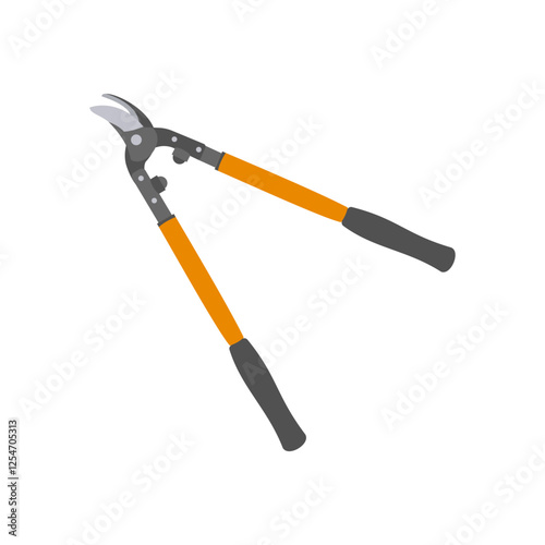Loppers, Farming Flat Vector Illustration