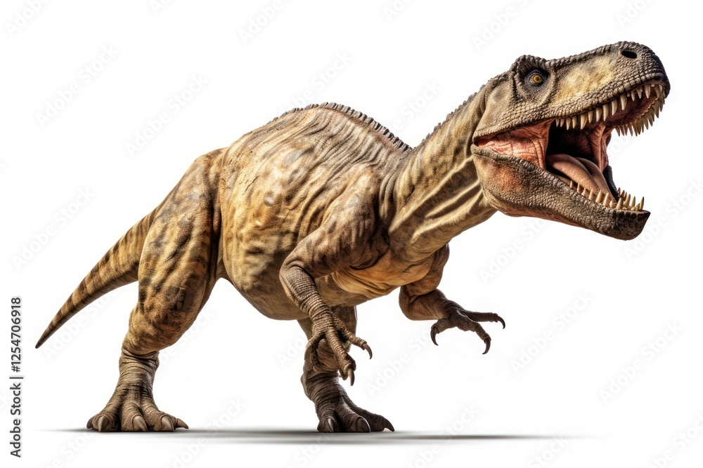 Naklejka premium Tyrannosaurus dinosaur reptile animal.