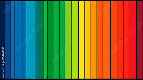 Wallpaper Mural Rainbow color spectrum graphic design Torontodigital.ca