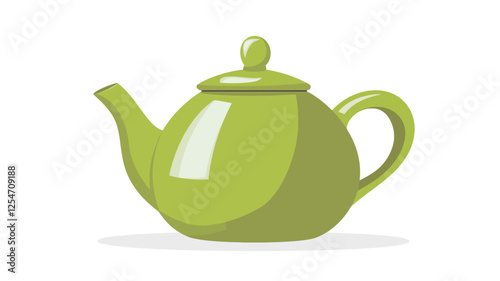 Green Teapot Illustration