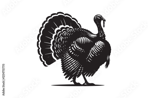 Turkey Silhouette royalty-free images