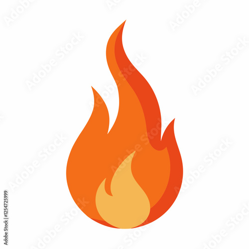  Flame with fair vector illustration 