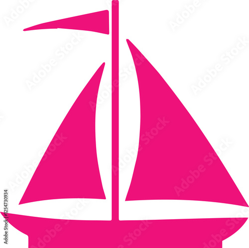 boat art with colorful design
