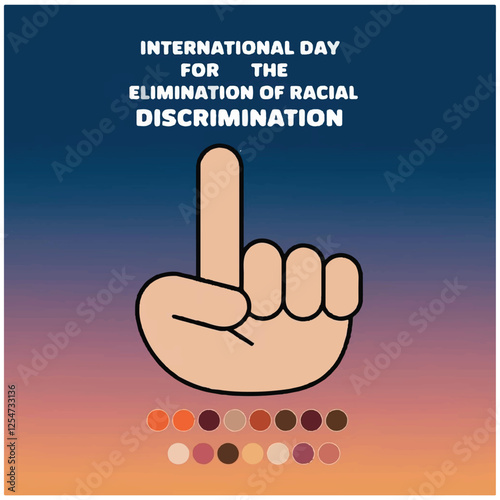 International Day for the Elimination of Racial Discrimination flyer poster image.eps