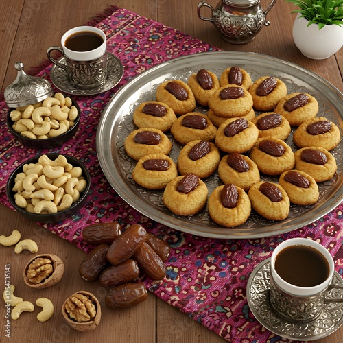 Moroccan Tea and Sweets Setup
