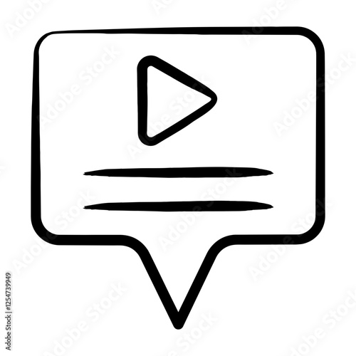 Video Captioning Ai Icon