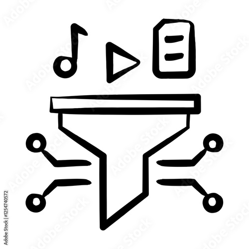 Ai Content Curation Icon