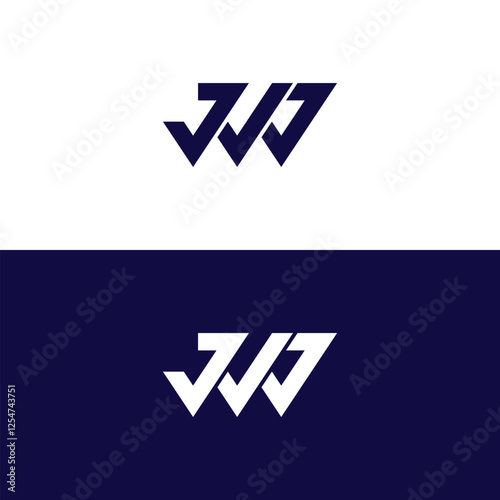 JW, WJ Abstract Letters Logo Monogram Design Symbol. Alphabet letters Initials Monogram logo JW WJ J W.