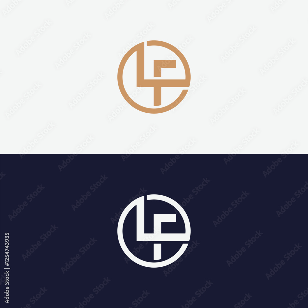 Obraz premium Alphabet letters Initials Monogram logo LF, LF INITIAL, LF letter 