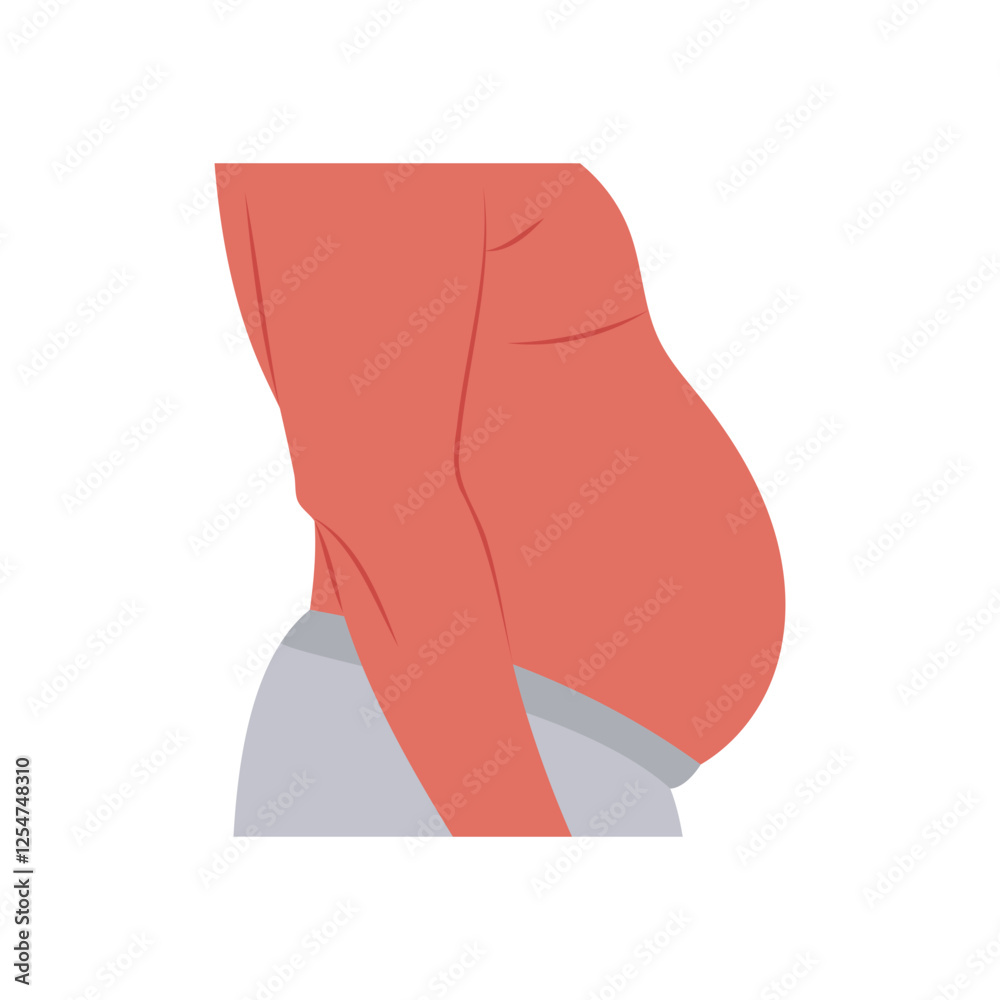 Obesity, Cardiovascular Disease Illustration Icon Obesity, Cardiovascular Disease Illustration Icon