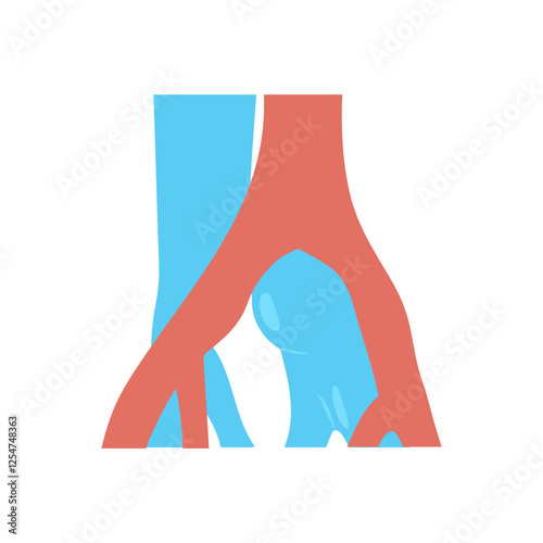 May Thurner Syndrome, Cardiovascular Disease Illustration Icon