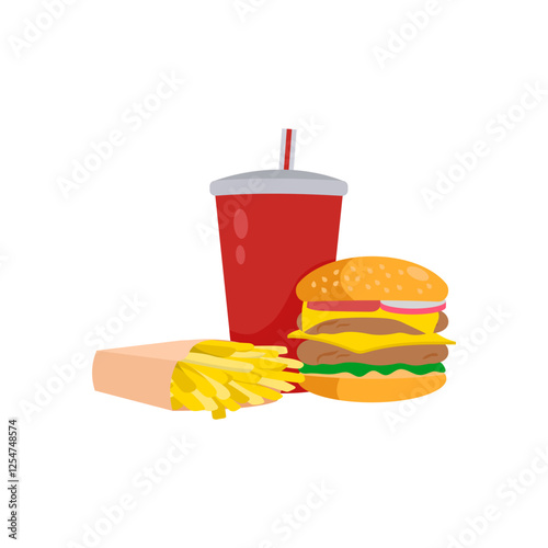 High Fat Diet, Cardiovascular Disease Illustration Icon