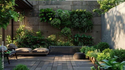 Airy garden in home 