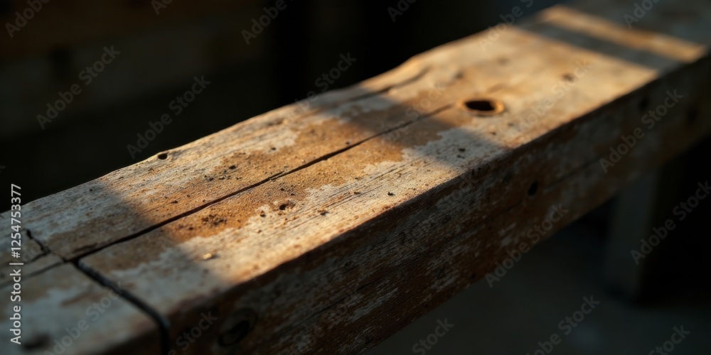 Sunlit Weathered Wooden Beam Detail A Close-Up View of Rustic Texture and Natural Light Sunlit Weathered Wooden Beam Detail A Close-Up View of Rustic Texture and Natural Light