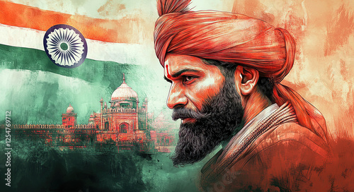 Patriotic Art of Indian Freedom Fighter