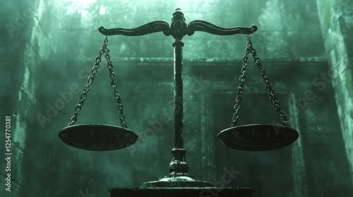 Ancient scales of justice symbolizing balance and fairness in law.