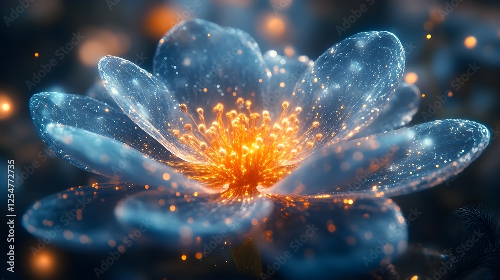 Obraz premium A glowing, softly diffused mandala appearing as a gentle aura.