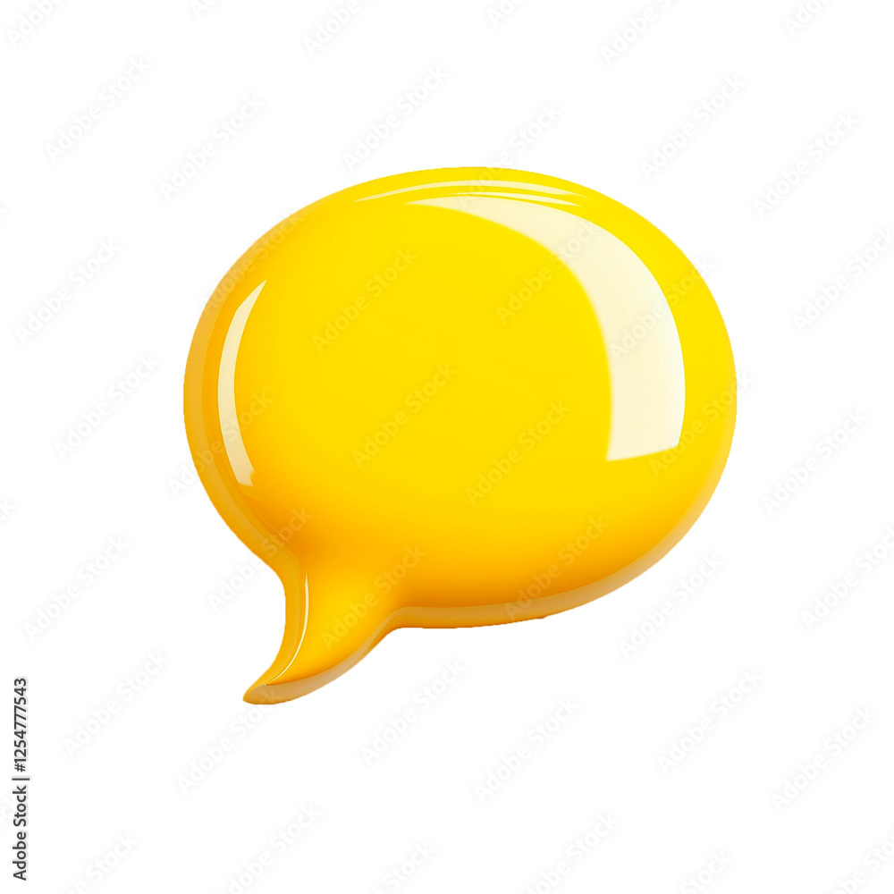 Yellow dialog icon on a transparent background. Png Yellow dialog icon on a transparent background. Png