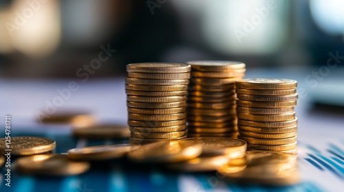 Wallpaper Mural Presentation, blurred image in financial valuation meeting, speaker and company report on investment, asset management and portfolio budget with office staff. Torontodigital.ca