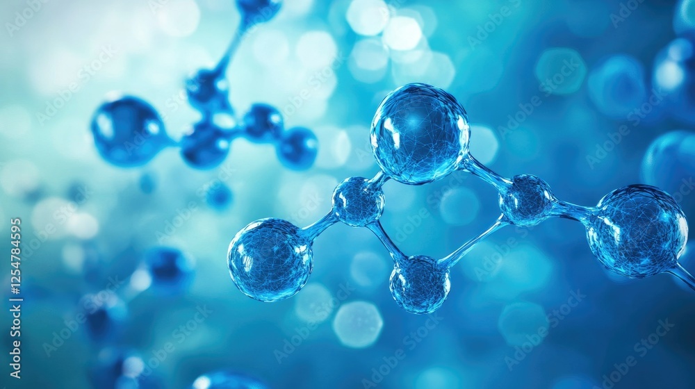 A deep blue molecular network, symbolizing artificial intelligence and scientific discovery. A deep blue molecular network, symbolizing artificial intelligence and scientific discovery.