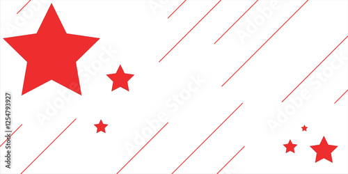 Light Red vector template with sky stars. Blurred decorative design in simple style with stars.