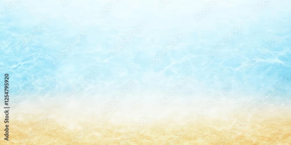 Obraz premium Azure and emerald ocean waves crash against golden shores, forming a symphony of motion and serenity