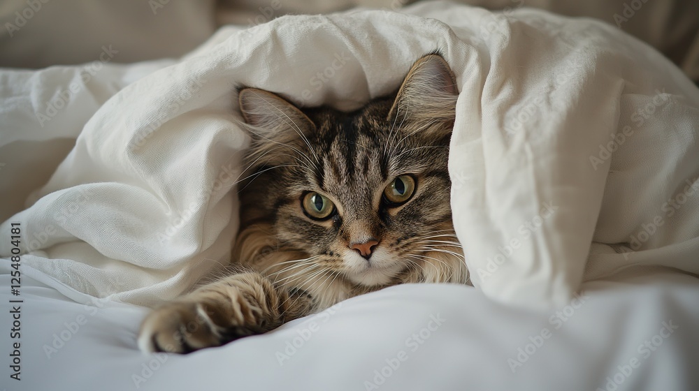 Cozy Cat Under Blanket Cozy Cat Under Blanket