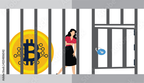 Prisoner Bitcoin Businesswoman
