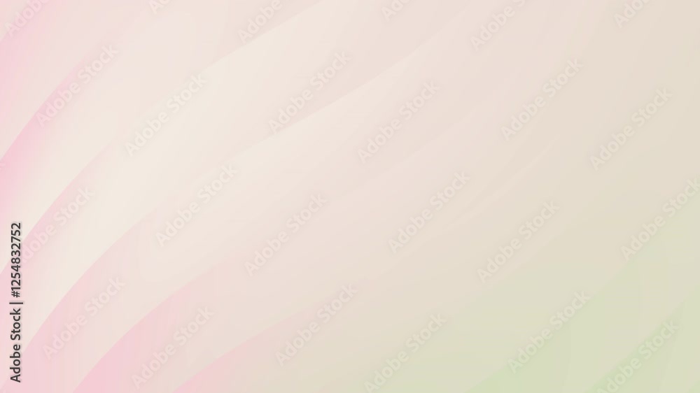 A soft pastel abstract background featuring gentle wavy gradients of pink beige and light green  Ideal for wedding themes luxury branding and elegant festive invitations 