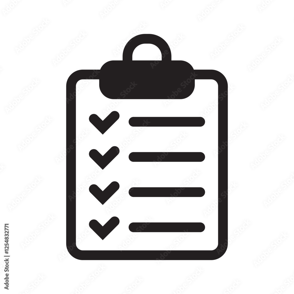 Clipboard icon. Checklist sign symbol for web site and app design. Clipboard icon. Checklist sign symbol for web site and app design.