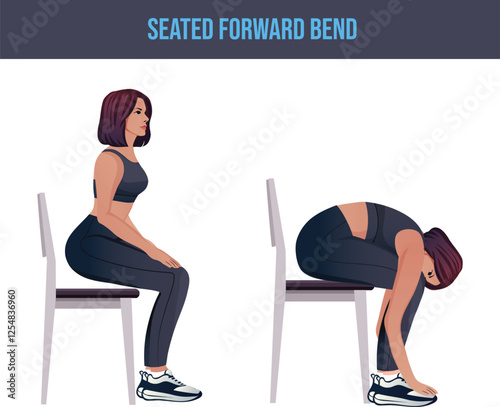 chair exercise,Seated Forward Bend