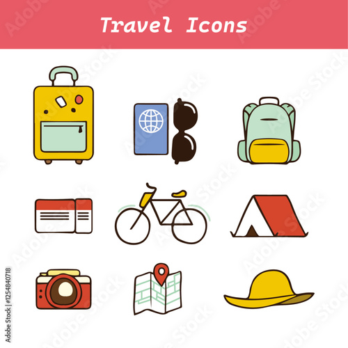 Travel Icons Sets vector illustration design