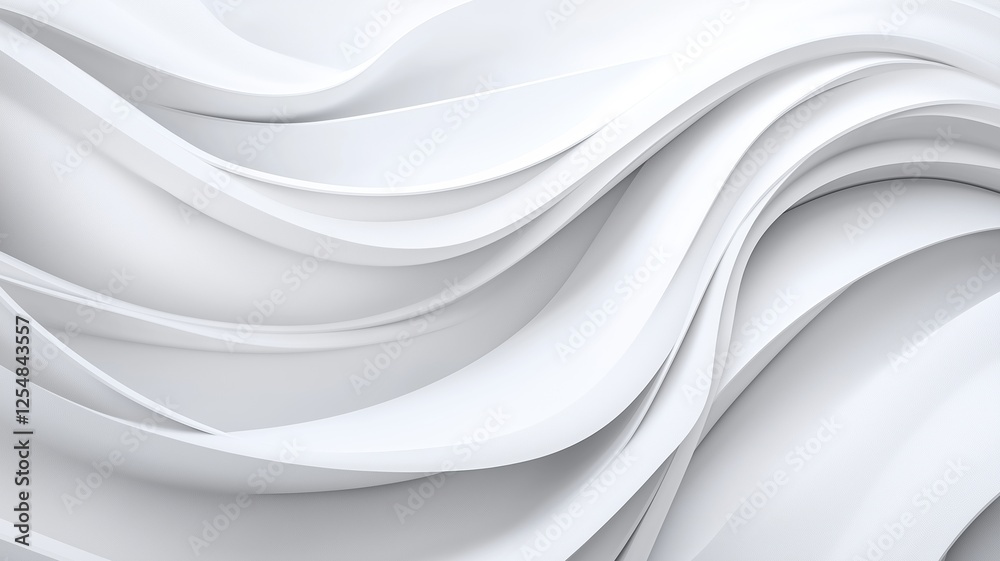 Soft Waves of White Create an Elegant Texture Soft Waves of White Create an Elegant Texture