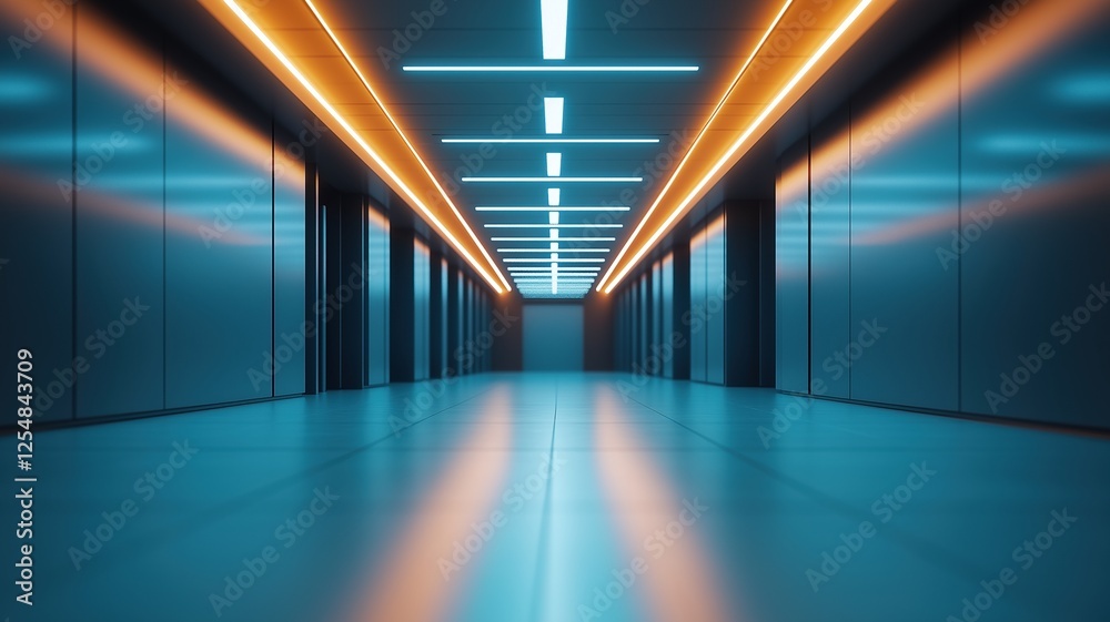Modernly Lit Bright Hallway Design Modernly Lit Bright Hallway Design