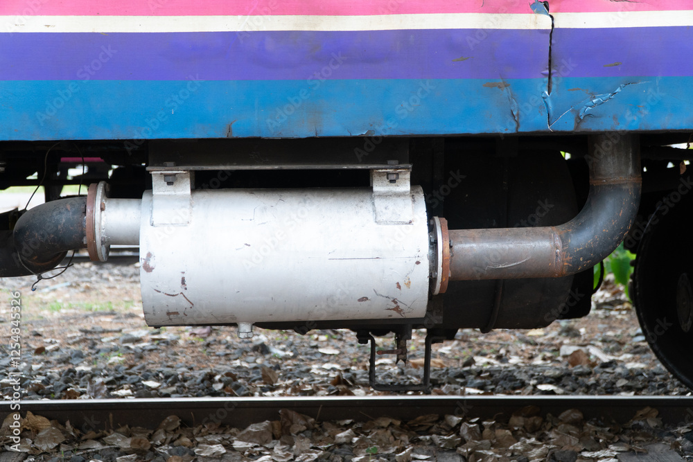 Naklejka premium Old trains that are no longer in use